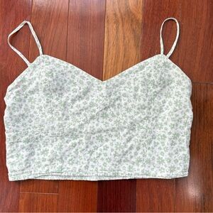 American Eagle Outfitters Green Floral Camisole